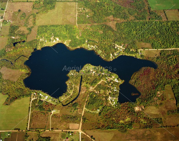 Horseshoe Lake in Montcalm County, Michigan